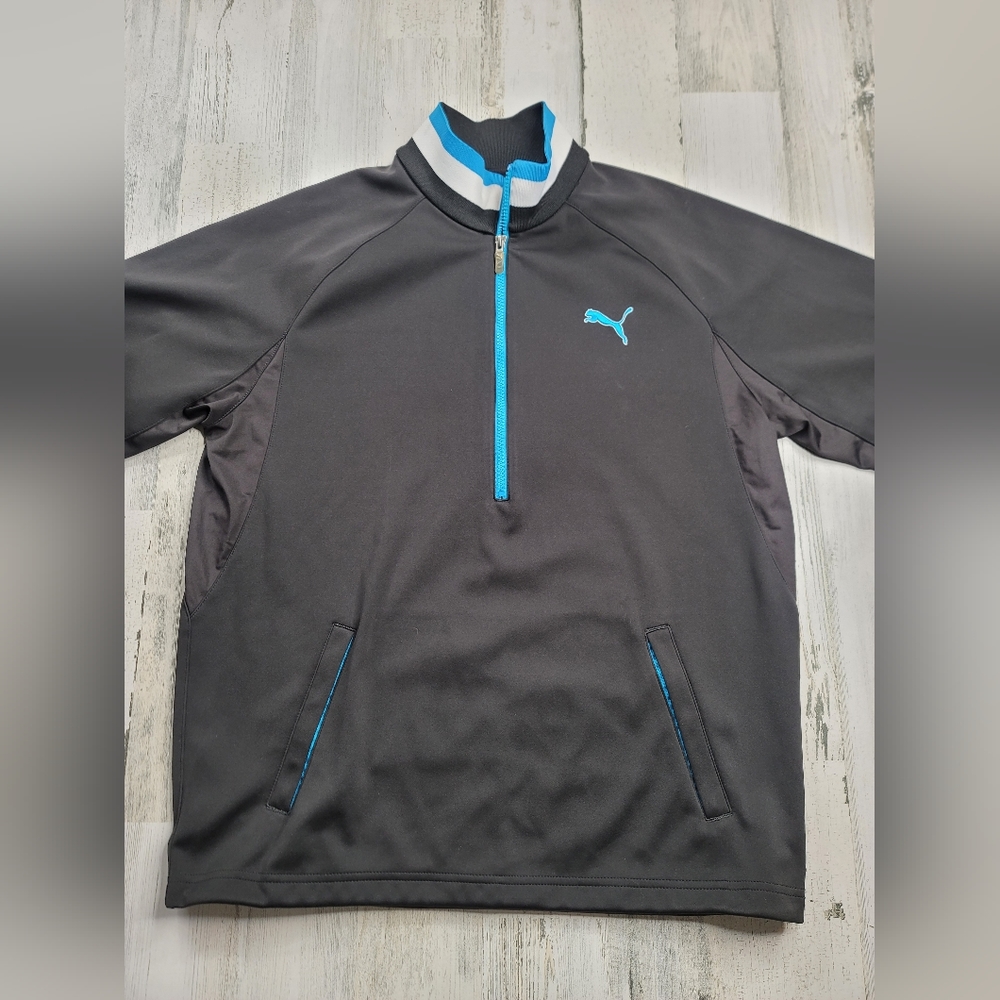 Puma Cell Half Zip USP Wind Athletic Short Sleeve Golf Pullover Men's Size M